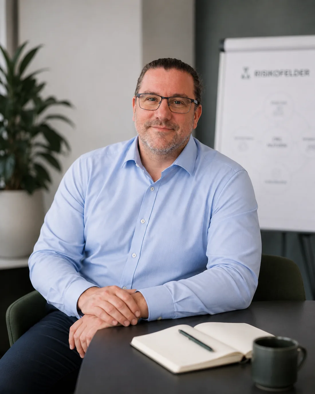 Marco Brochmann in einer ruhigen Gesprächssituation